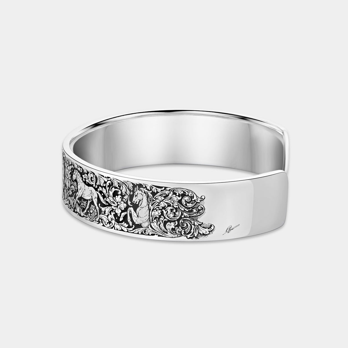 Equestrian Engraved Bracelet