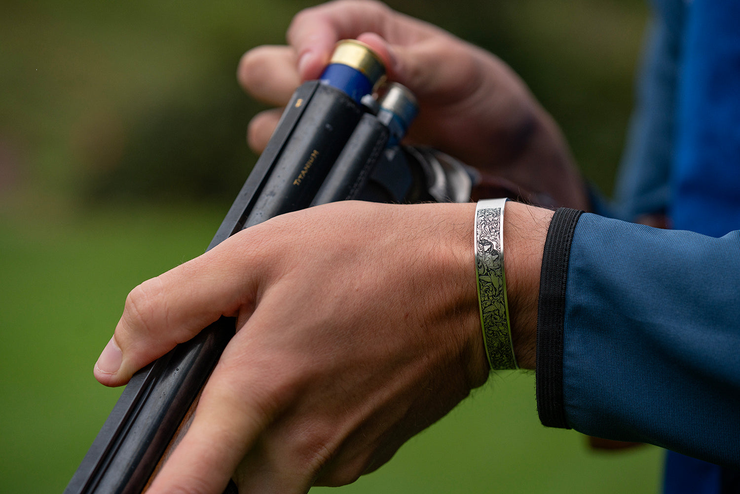 Birds in Flight Engraved Bracelet