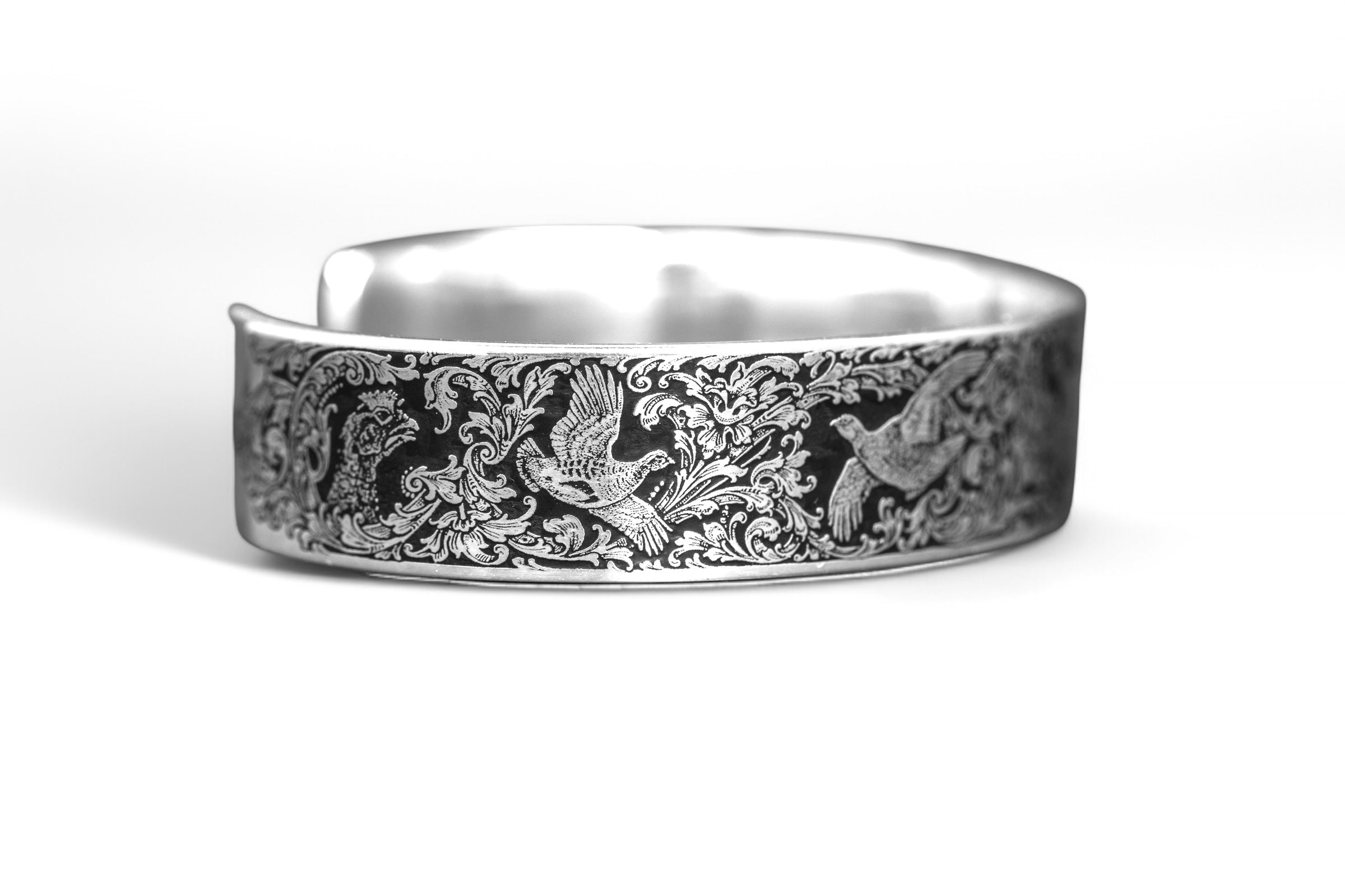 British Game Birds Engraved Bracelet