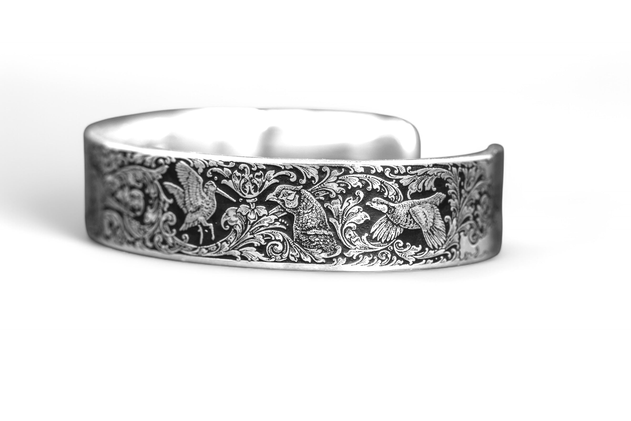 British Game Birds Engraved Bracelet