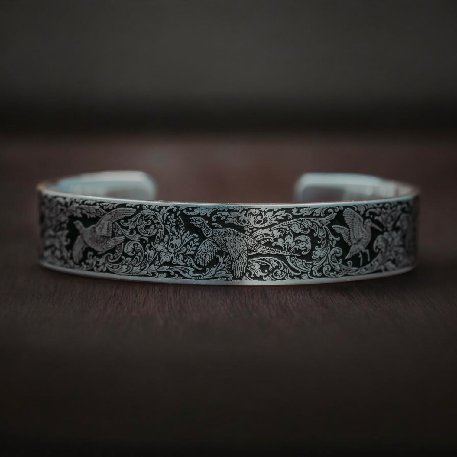 British Game Birds Engraved Bracelet