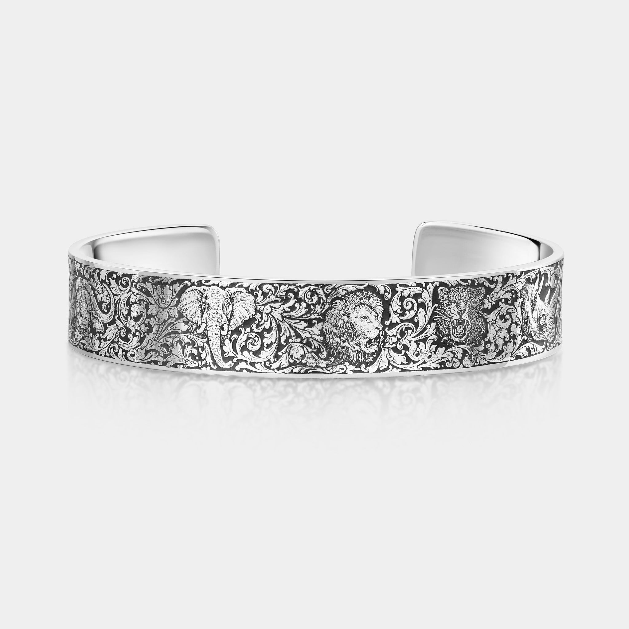 African Big Five Engraved Bracelet