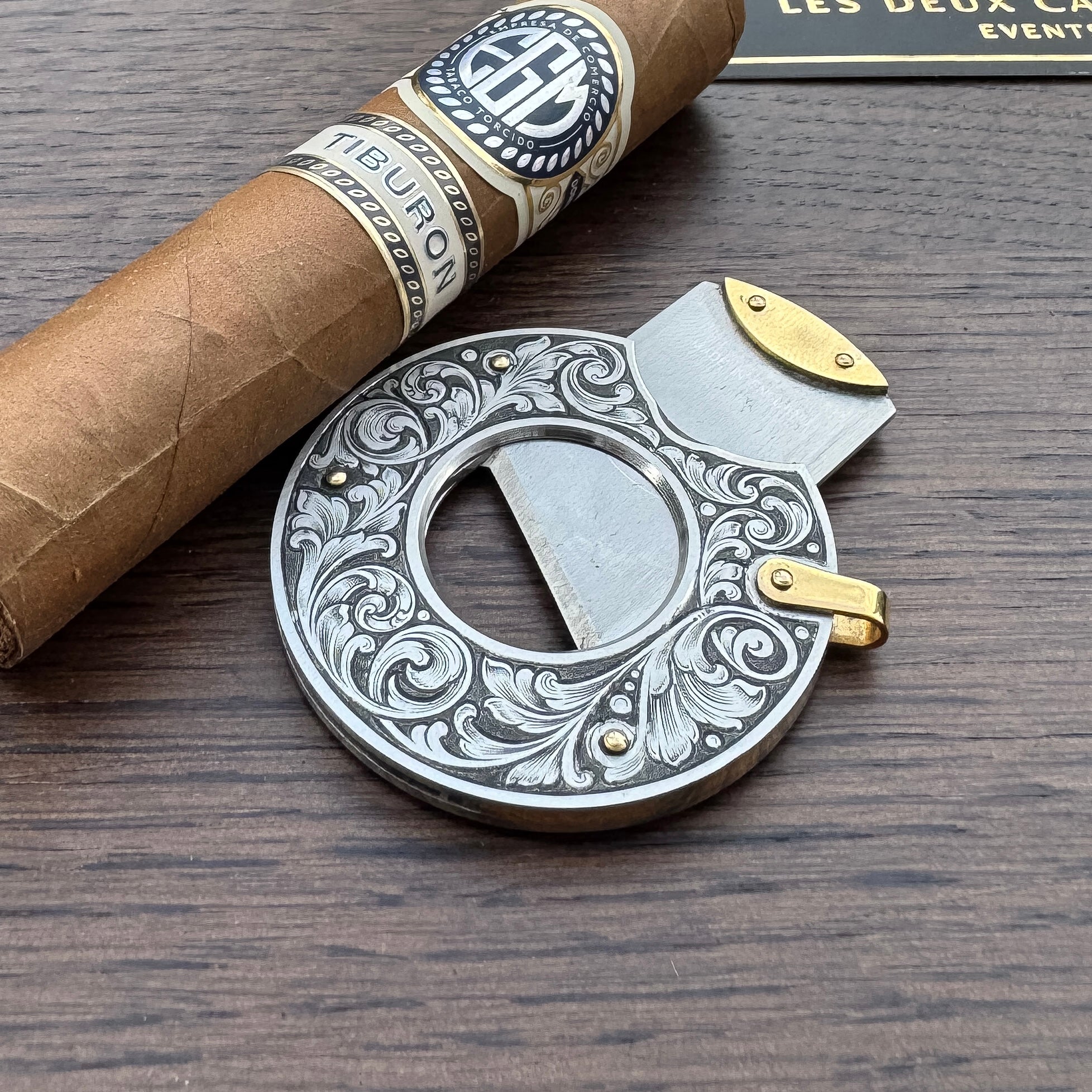 Marcus Hunt Engraved Alfred Dunhill Cigar Cutter — One of One
